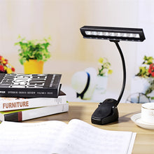 Last inn bildet i Galleri-visningsprogrammet, LED Music Stand Light Book Reading Lamp with Flexible Neck Office Travel Lighting Kit Guitar Players Studio Practice Supplies
