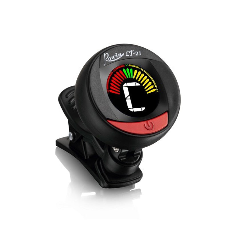 AROMA AT-01A Guitar Tuner Rotatable Clip-on Tuner LCD Display for Chromatic Acoustic Guitar Bass Ukulele Guitar Accessories