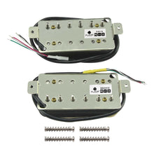 Last inn bildet i Galleri-visningsprogrammet, FLEOR 2pcs Alnico 5 Humbucker Pickup Double Coil Electric Guitar Pickup Neck and Bridge Zebra Color
