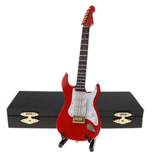 Last inn bildet i Galleri-visningsprogrammet, Mini Electric Guitar Model Miniature Decoration Musical Instruments with Case and Stand
