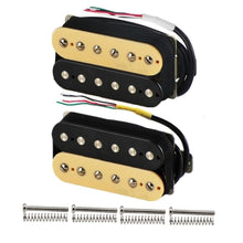Last inn bildet i Galleri-visningsprogrammet, FLEOR 2pcs Alnico 5 Humbucker Pickup Double Coil Electric Guitar Pickup Neck and Bridge Zebra Color
