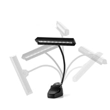 Last inn bildet i Galleri-visningsprogrammet, LED Music Stand Light Book Reading Lamp with Flexible Neck Office Travel Lighting Kit Guitar Players Studio Practice Supplies
