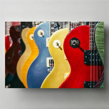 Last inn bildet i Galleri-visningsprogrammet, Colorful Electric Guitar Canvas Painting Print Poster MusicStudio Living Room Decor Musician Wall Gift Guitarist Instrument Art
