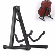 Last inn bildet i Galleri-visningsprogrammet, Portable Universal Guitar Stand Black Folding Tripod Stand Acoustic Classical Electric Guitar Stand Bass Holder Multifunctional
