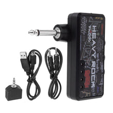 Last inn bildet i Galleri-visningsprogrammet, ammoon Portable Electric Guitar Amplifier Amp Mini Headphone Amp Built-in Distortion Effect Top Quality Guitar Accessories Parts
